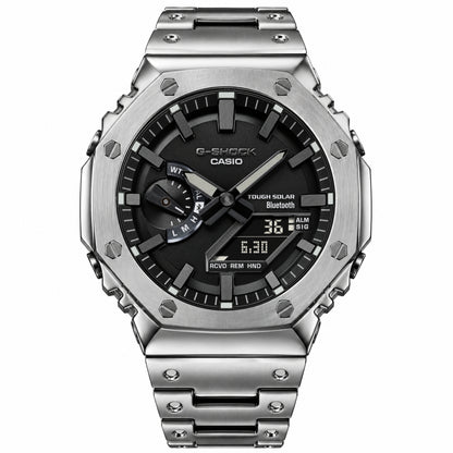 [Exclusive] Premium Silver Steel Solar G-Shock Mod