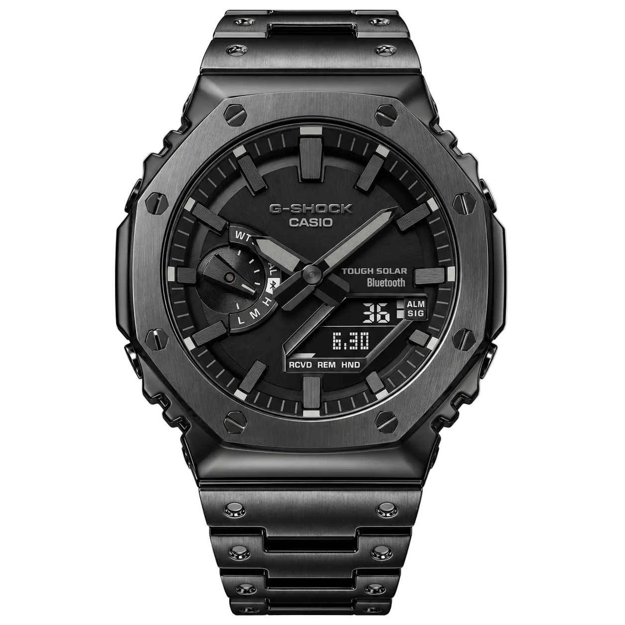 [Exclusive] Premium Black Steel Solar G-Shock Mod