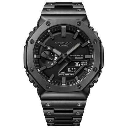 [Exclusive] Premium Black Steel Solar G-Shock Mod