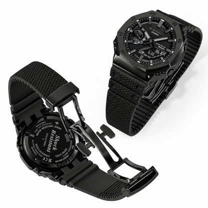 [Exclusive] Premium Black Steel Solar G-Shock Mod