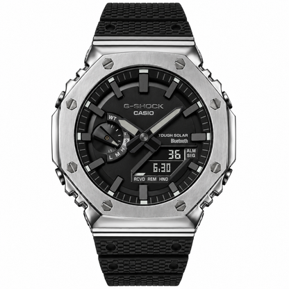 [Exclusive] Premium Silver Steel Solar G-Shock Mod