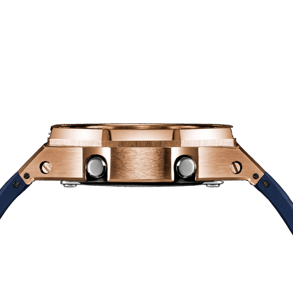Premium Blue & RoseGold G-Shock Mod
