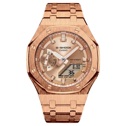 Full Steel RoseGold G-Shock Mod (42mm)