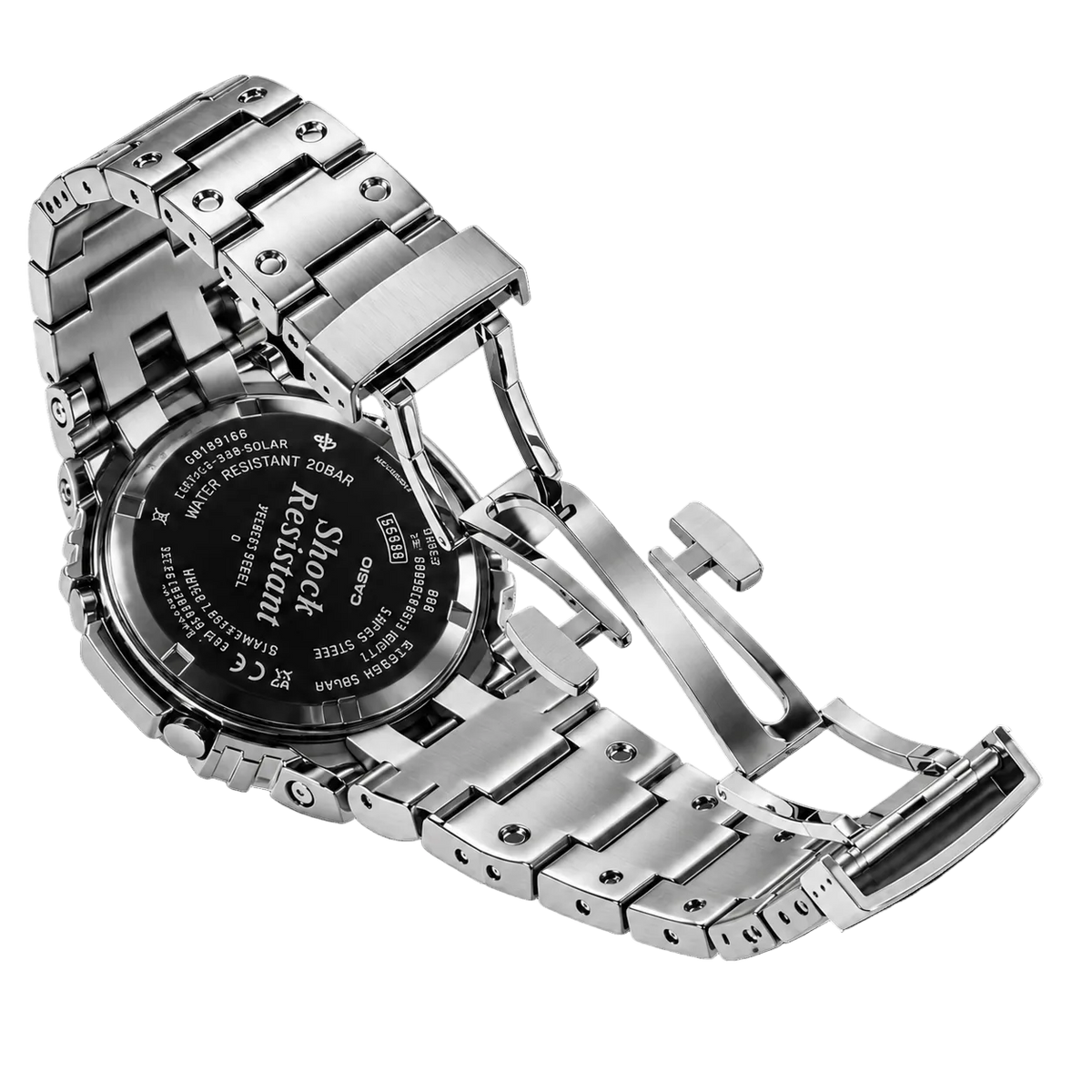 [Exclusive] Premium Silver Steel Solar G-Shock Mod