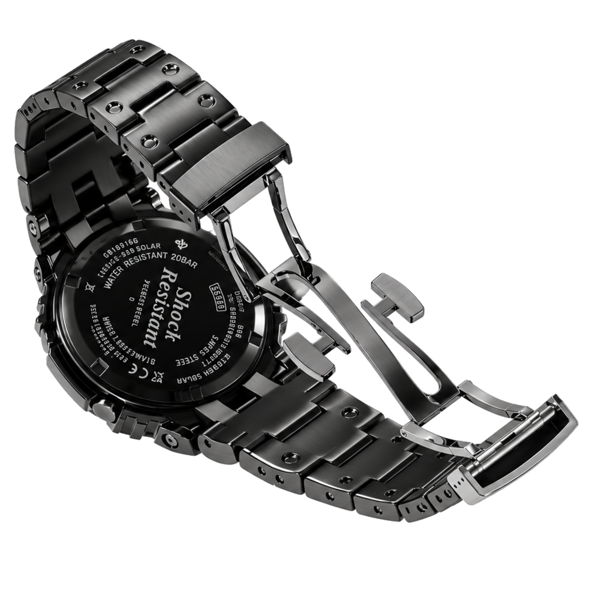 [Exclusive] Premium Black Steel Solar G-Shock Mod