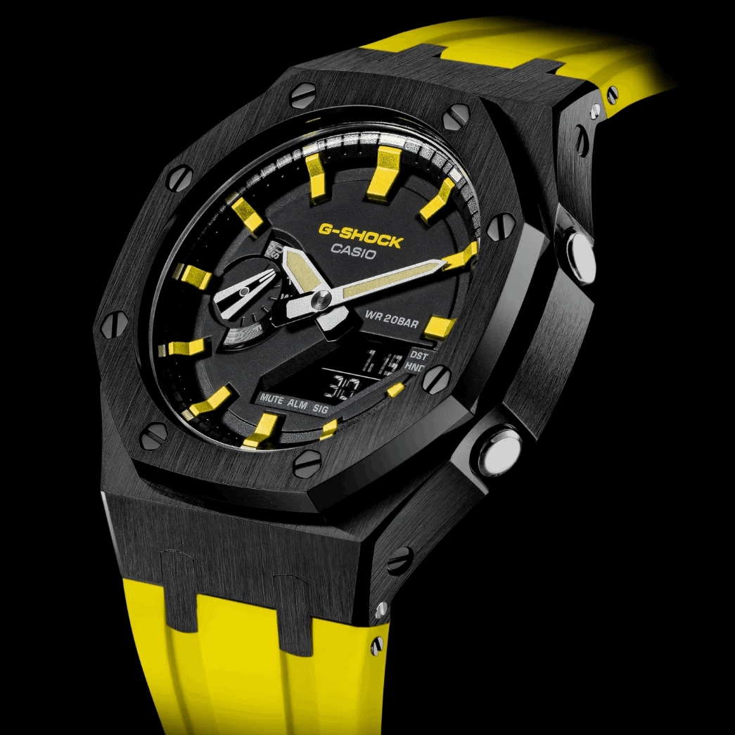 G-TUNE Black & Yellow G-Shock Mod Black & Yellow G-Shock Mod