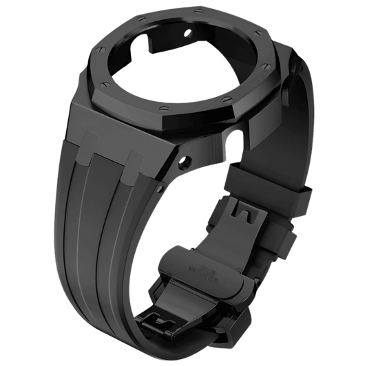G-TUNE Full Black Black Rubber and Black Steel Band Black Rubber and Black Steel Band