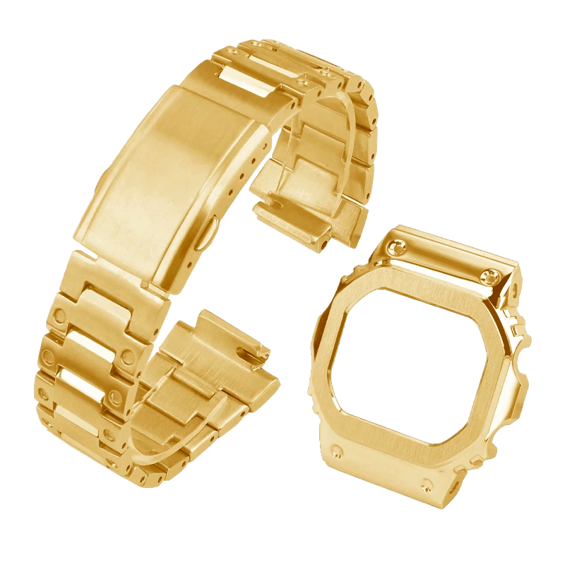 G-TUNE Gold Steel / DW5600 Full Gold Steel Square Band Full Gold Steel Square Band