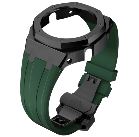 G-TUNE Green & Black Green Rubber and Black Steel Band Green Rubber and Black Steel Band