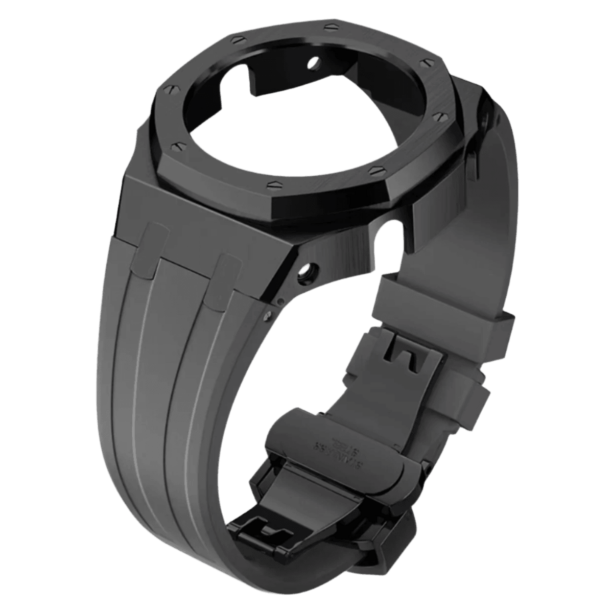G-TUNE Grey & Black Grey Rubber and Black Steel Band Grey Rubber and Black Steel Band