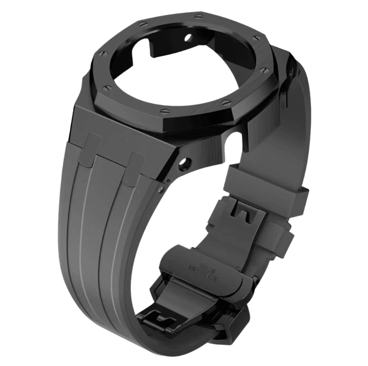 G-TUNE Grey & Black Grey Rubber and Black Steel Band Grey Rubber and Black Steel Band
