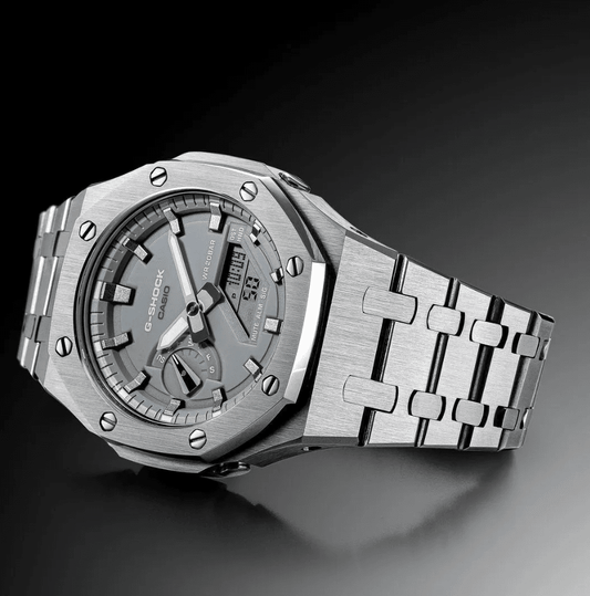 G-TUNE Grey Steel G-Shock Mod Grey Steel G-Shock Mod
