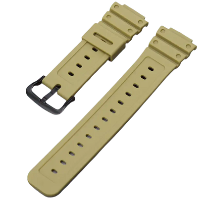 G-TUNE Khaki Black Rubber Strap for G-Shock GA-110/DW-5600 Series Rubber Strap for G-Shock GA-110/DW-5600 Series