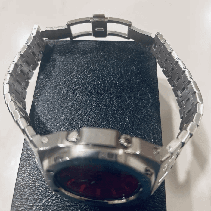 G-TUNE Silver & Red G-Shock Mod Silver & Red G-Shock Mod