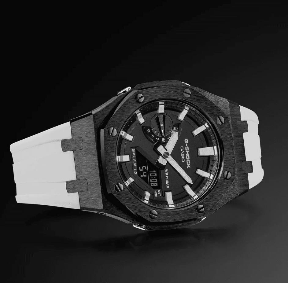 G-TUNE White & Black G-Shock Mod White & Black G-Shock Mod