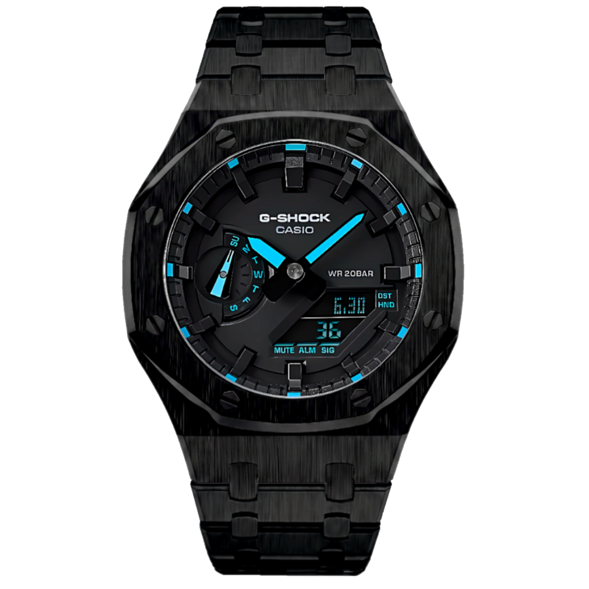 Blue & Black Steel G-Shock Mod