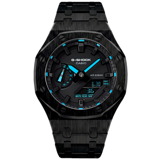 Blue & Black Steel G-Shock Mod