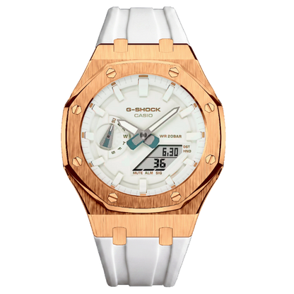White & RoseGold G-Shock Mod