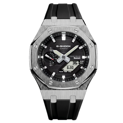 [Exclusive] Premium Black & Silver Solar G-Shock Mod
