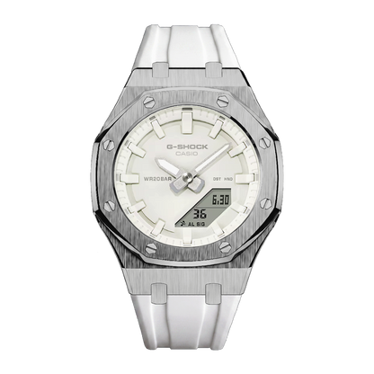 White & Silver G-Shock Mod (42mm)