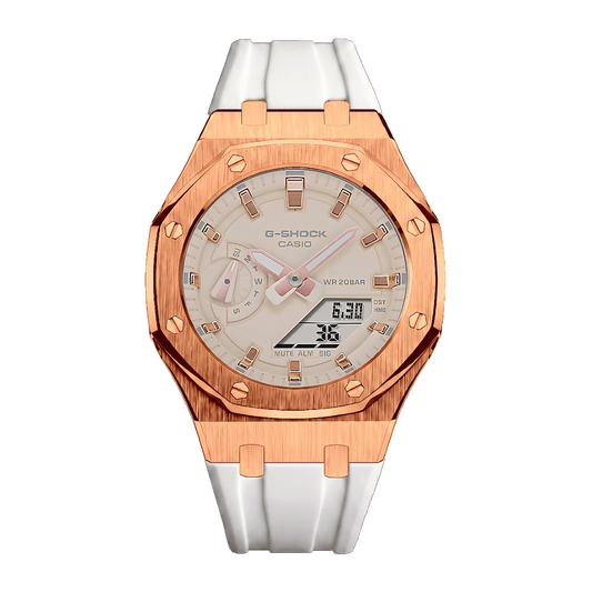 White & RoseGold G-Shock Mod (42mm)