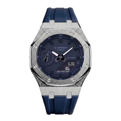 Blue & Silver G-Shock Mod (42mm)