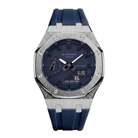Blue & Silver G-Shock Mod (42mm)