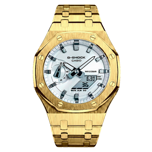White & Gold G-Shock Mod