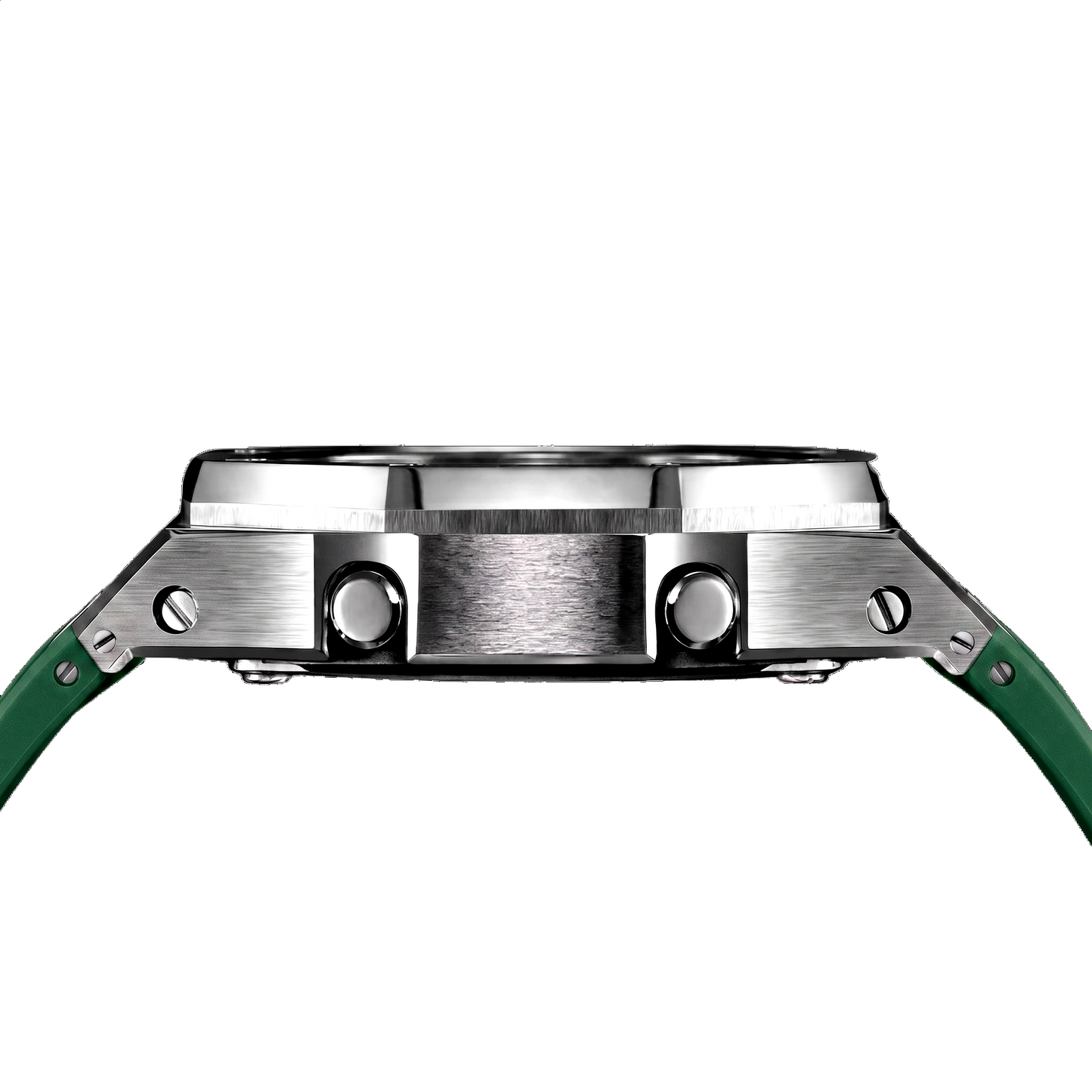 Premium Silver & Green G-Shock Mod