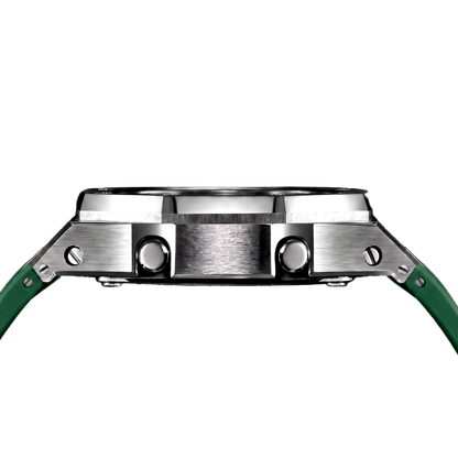 Premium Silver & Green G-Shock Mod
