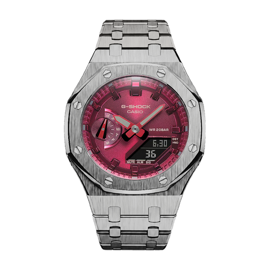 Special Edition Pink & Silver G-Shock Mod (42mm)